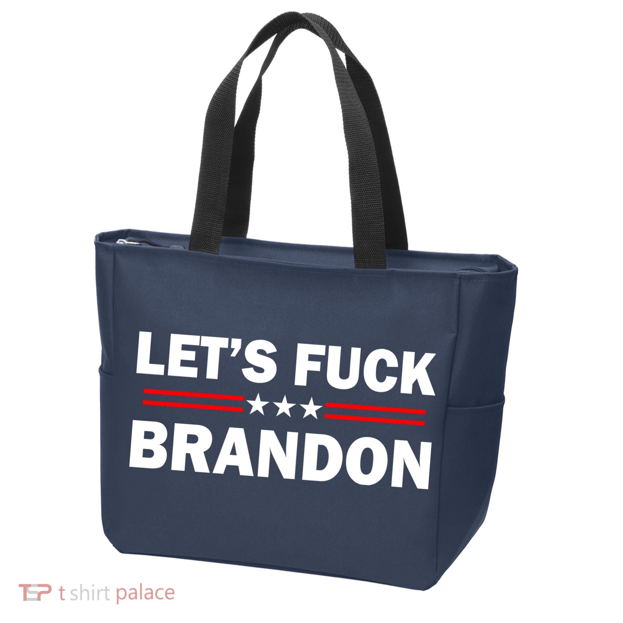 Let's Fuck Brandon Trump Rally Tote Bag