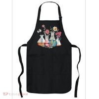 Laboratory Floral Beakers Chemistry Lab Scientist Apron thumb 0