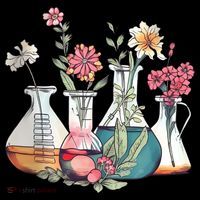 Laboratory Floral Beakers Chemistry Lab Scientist Coffee Mug thumb 5