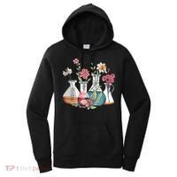 Laboratory Floral Beakers Chemistry Lab Scientist Women's Hoodie thumb 0