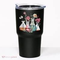 Laboratory Floral Beakers Chemistry Lab Scientist Tumbler thumb 0