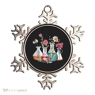 Laboratory Floral Beakers Chemistry Lab Scientist Ornament
