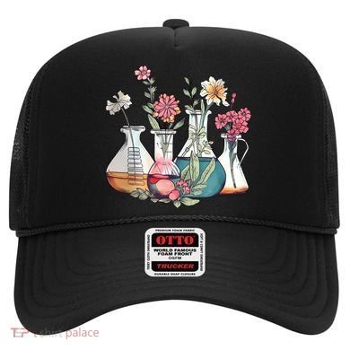 Laboratory Floral Beakers Chemistry Lab Scientist Hat