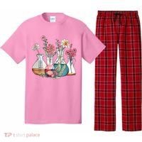 Laboratory Floral Beakers Chemistry Lab Scientist Pajama Set thumb 0