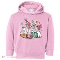 Laboratory Floral Beakers Chemistry Lab Scientist Toddler Hoodie thumb 0