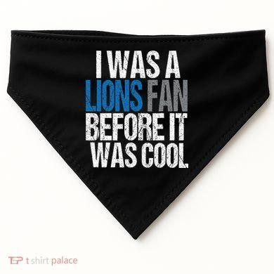 Lions Fan Before It Was Cool Lions Gear USA-Made Doggie Bandana