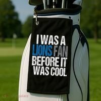 Lions Fan Before It Was Cool Lions Gear Golf Towel thumb 2