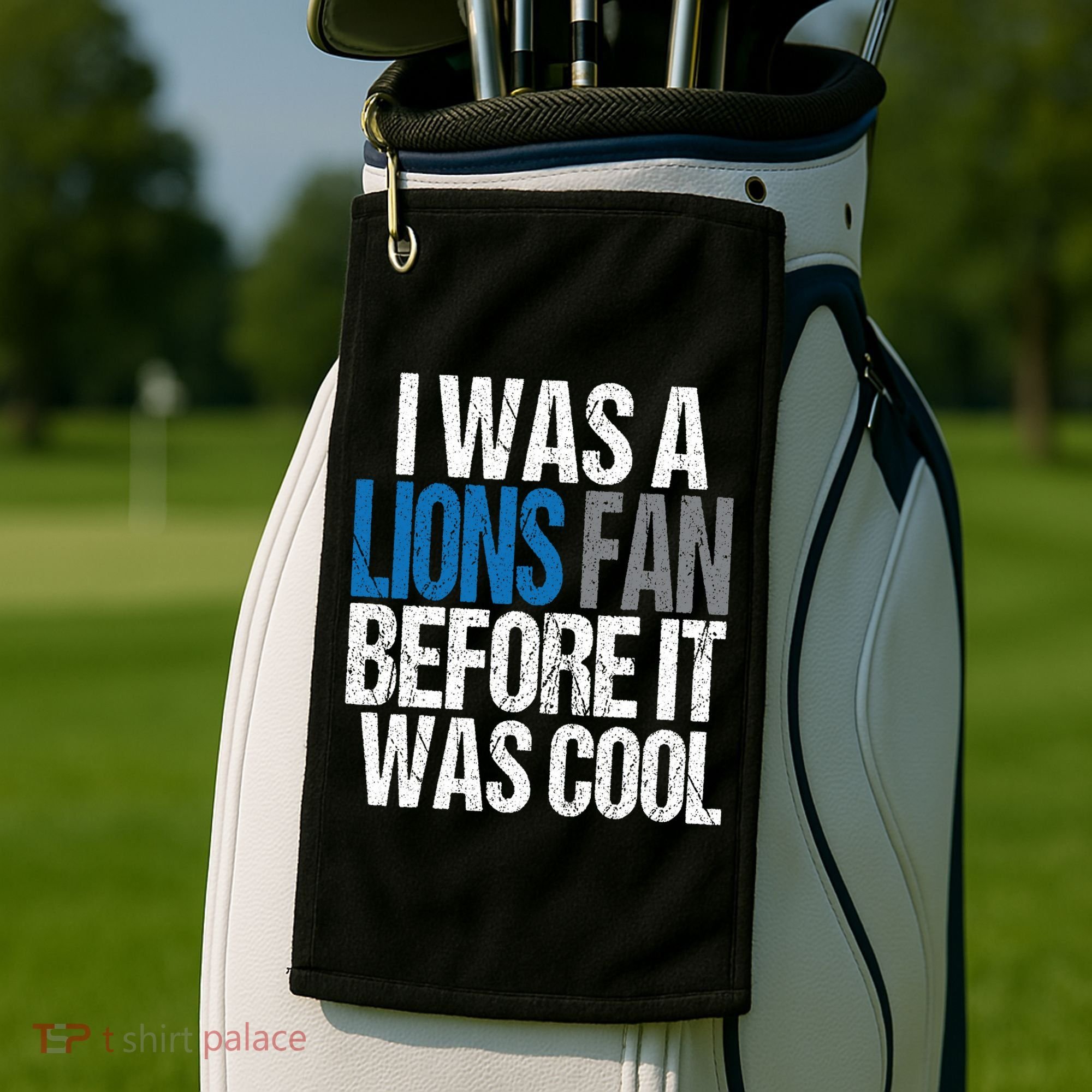 Lions Fan Before It Was Cool Lions Gear Golf Towel