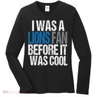 Lions Fan Before It Was Cool Lions Gear Women's Long Sleeve Shirt thumb 0