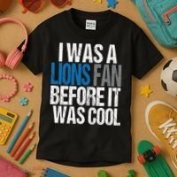 Lions Fan Before It Was Cool Lions Gear Kids T-Shirt thumb 3