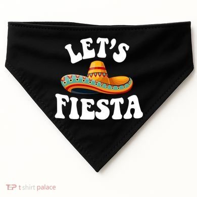 Lets Fiesta Cinco De Mayo USA-Made Doggie Bandana
