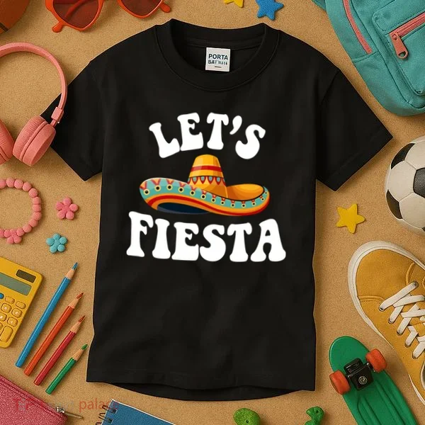 Lets Fiesta Cinco De Mayo Kids T-Shirt