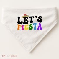 Lets Fiesta Cinco De Mayo USA-Made Doggie Bandana thumb 0