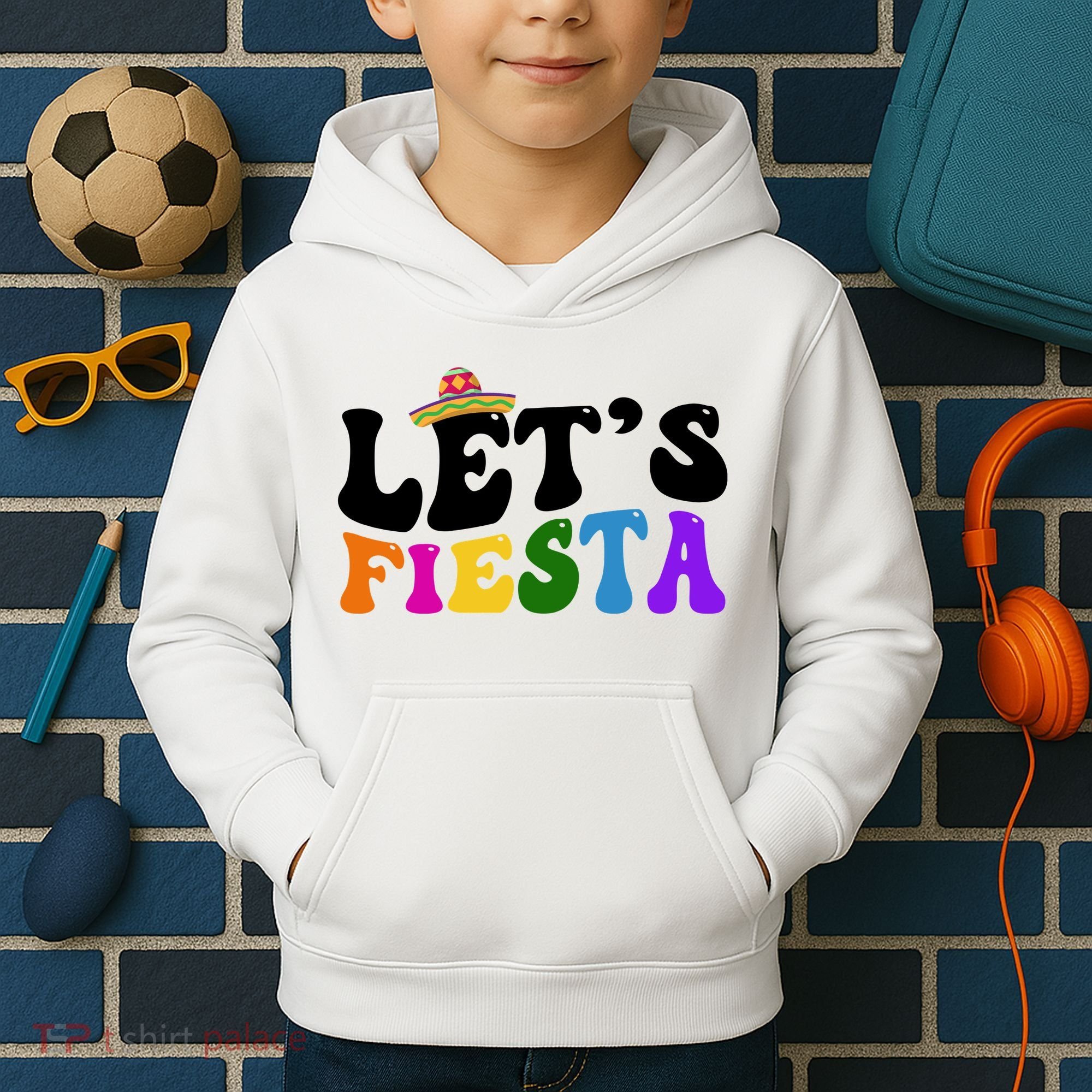 Lets Fiesta Cinco De Mayo Kids Hoodie