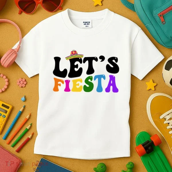 Lets Fiesta Cinco De Mayo Kids T-Shirt