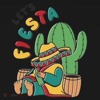 Let's Fiesta Cinco De Mayo USA-Made Doggie Bandana thumb 2