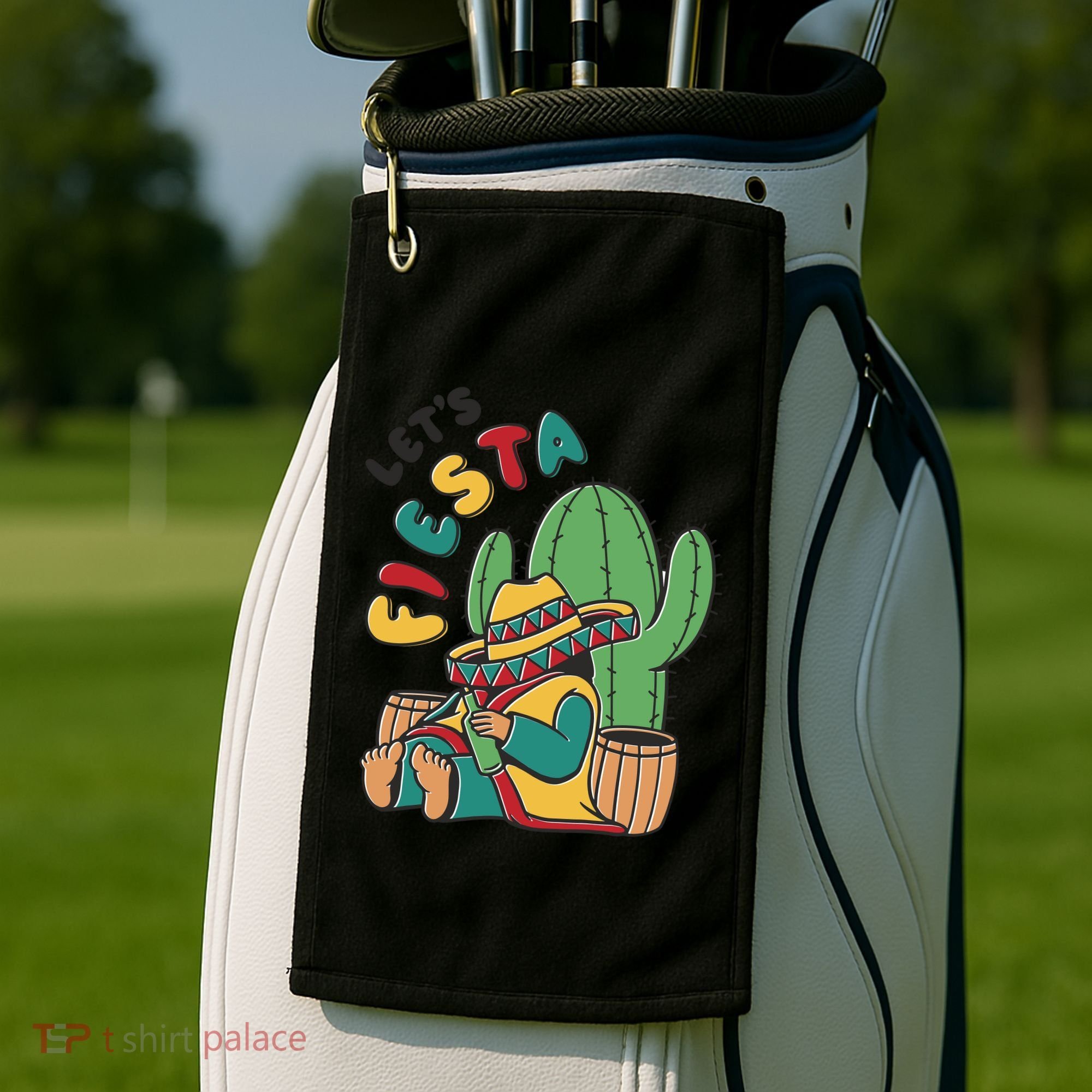 Let's Fiesta Cinco De Mayo Golf Towel