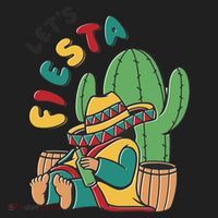 Let's Fiesta Cinco De Mayo Golf Towel thumb 3