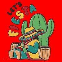Let's Fiesta Cinco De Mayo Santa Hat thumb 1