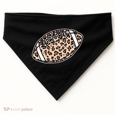 Leopard Football Cute Gift USA-Made Doggie Bandana