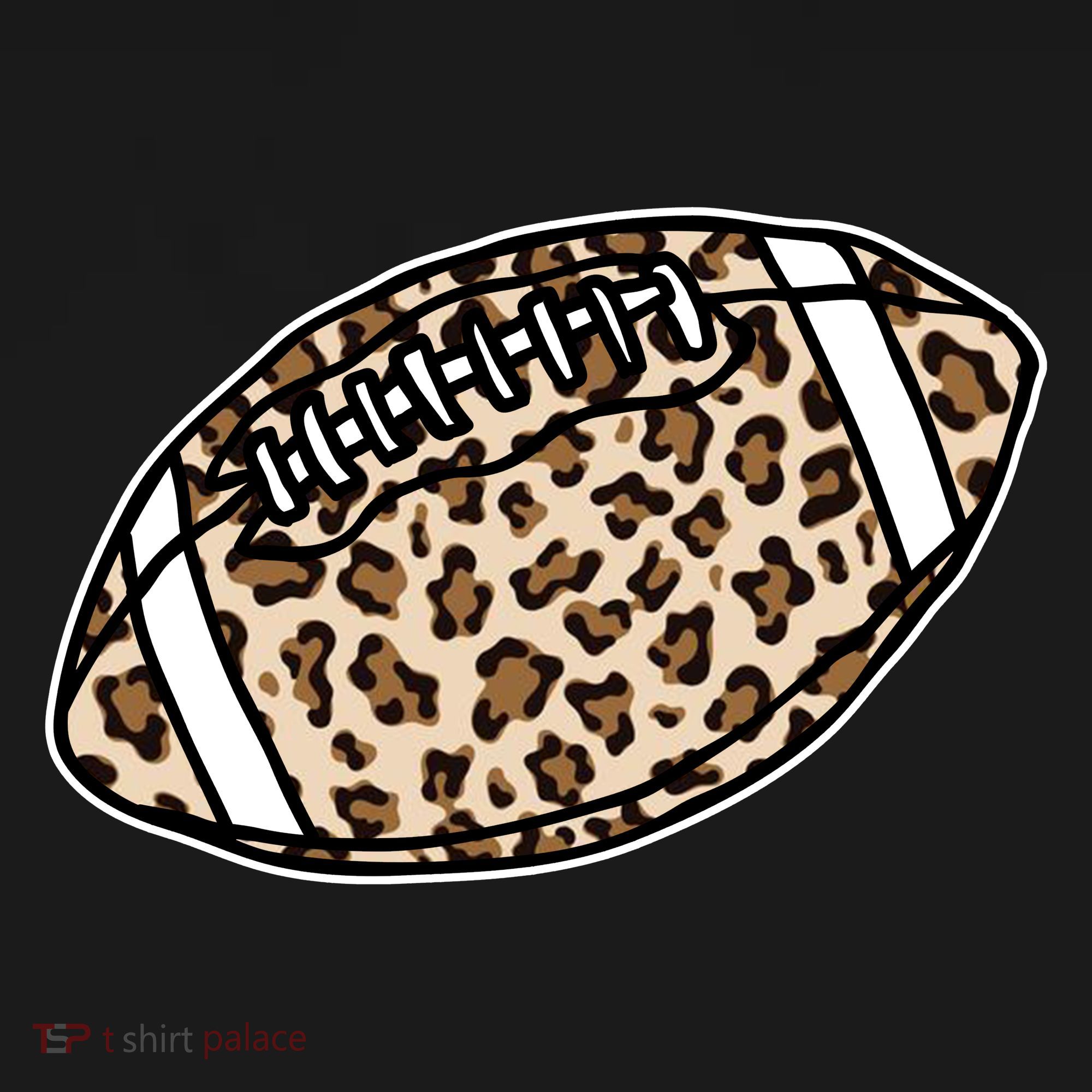 Leopard Football Cute Gift USA-Made Doggie Bandana