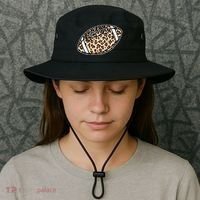 Leopard Football Cute Gift Bucket Hat thumb 3