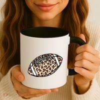 Leopard Football Cute Gift Coffee Mug thumb 3