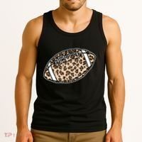 Leopard Football Cute Gift Tank Top thumb 3