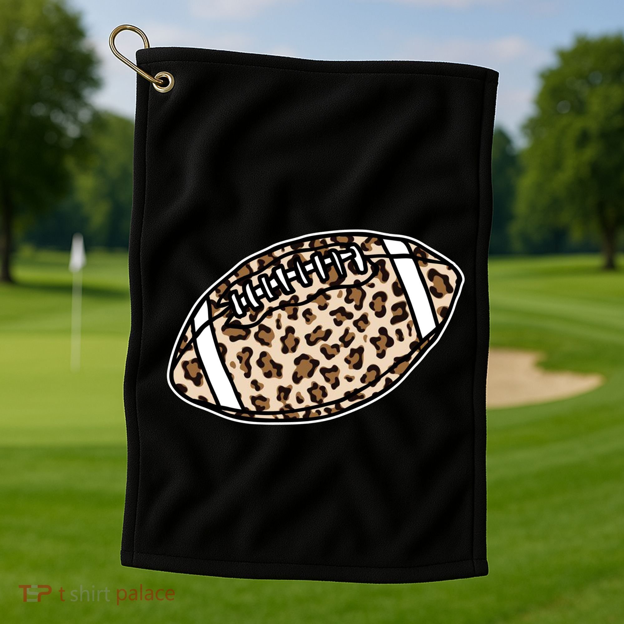 Leopard Football Cute Gift Golf Towel