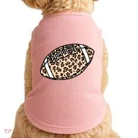 Leopard Football Cute Gift Doggie Tank thumb 0
