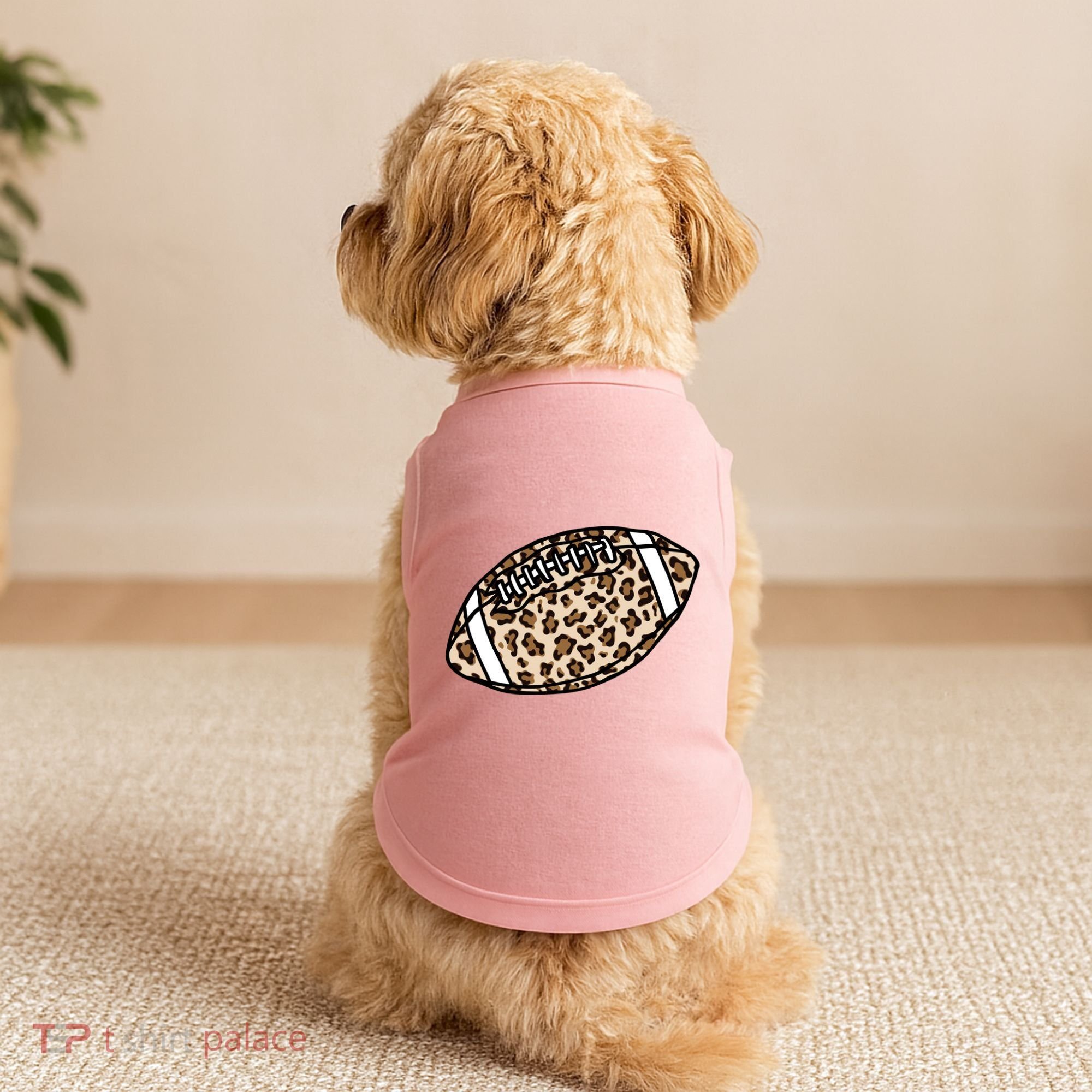 Leopard Football Cute Gift Doggie Tank