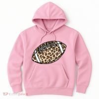 Leopard Football Cute Gift Hoodie thumb 0
