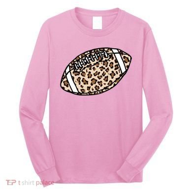 Leopard Football Cute Gift Long Sleeve Shirt