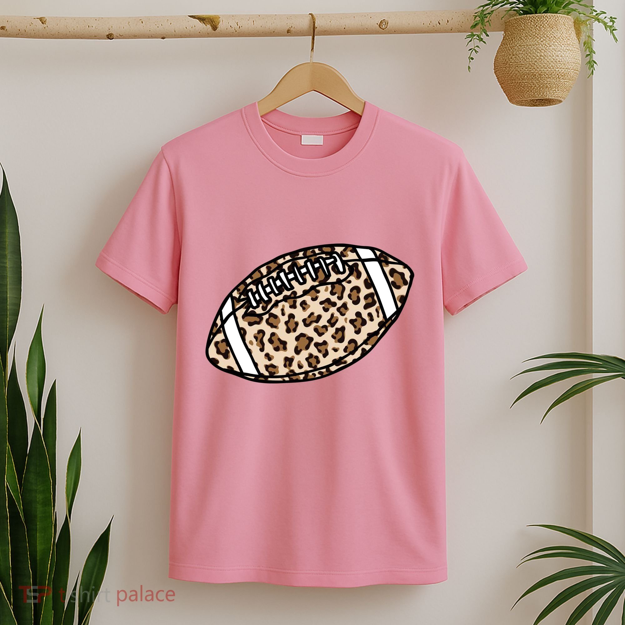 Leopard Football Cute Gift T-Shirt