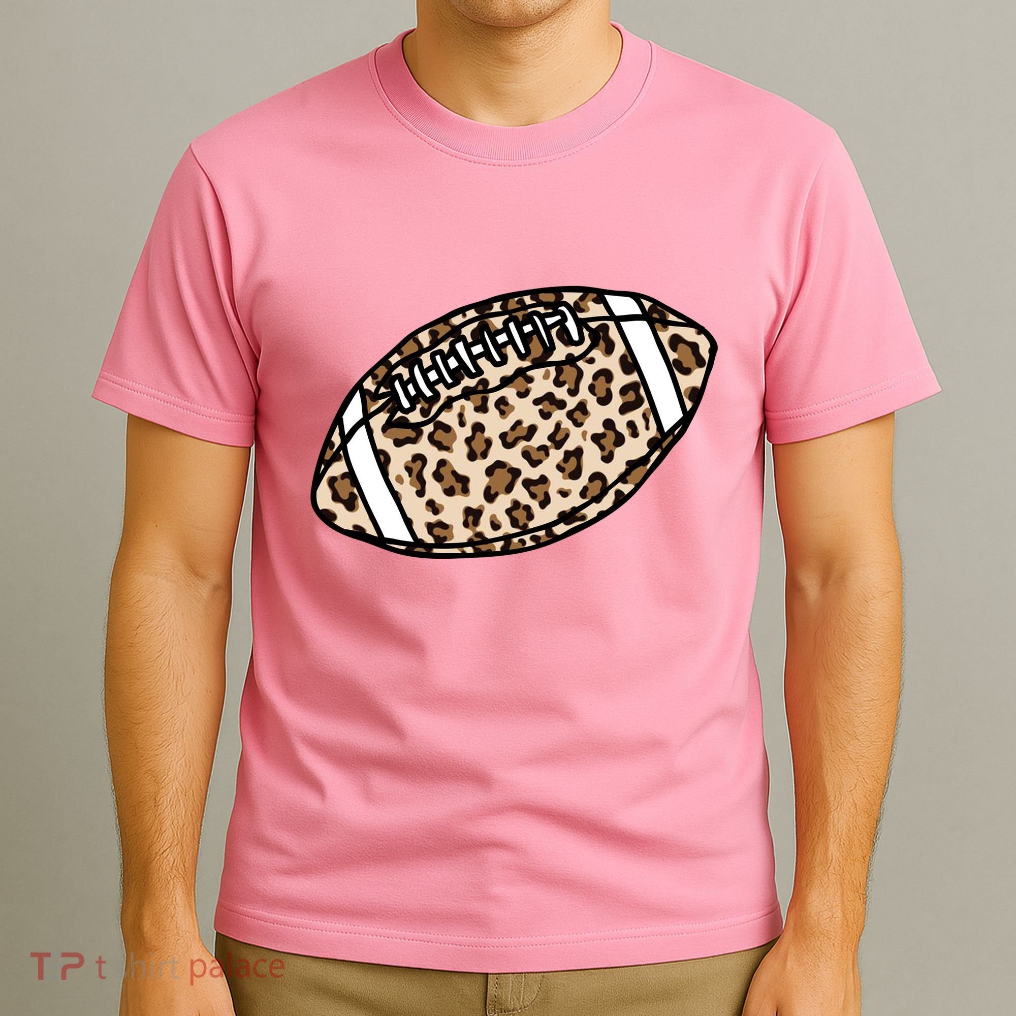 Leopard Football Cute Gift T-Shirt
