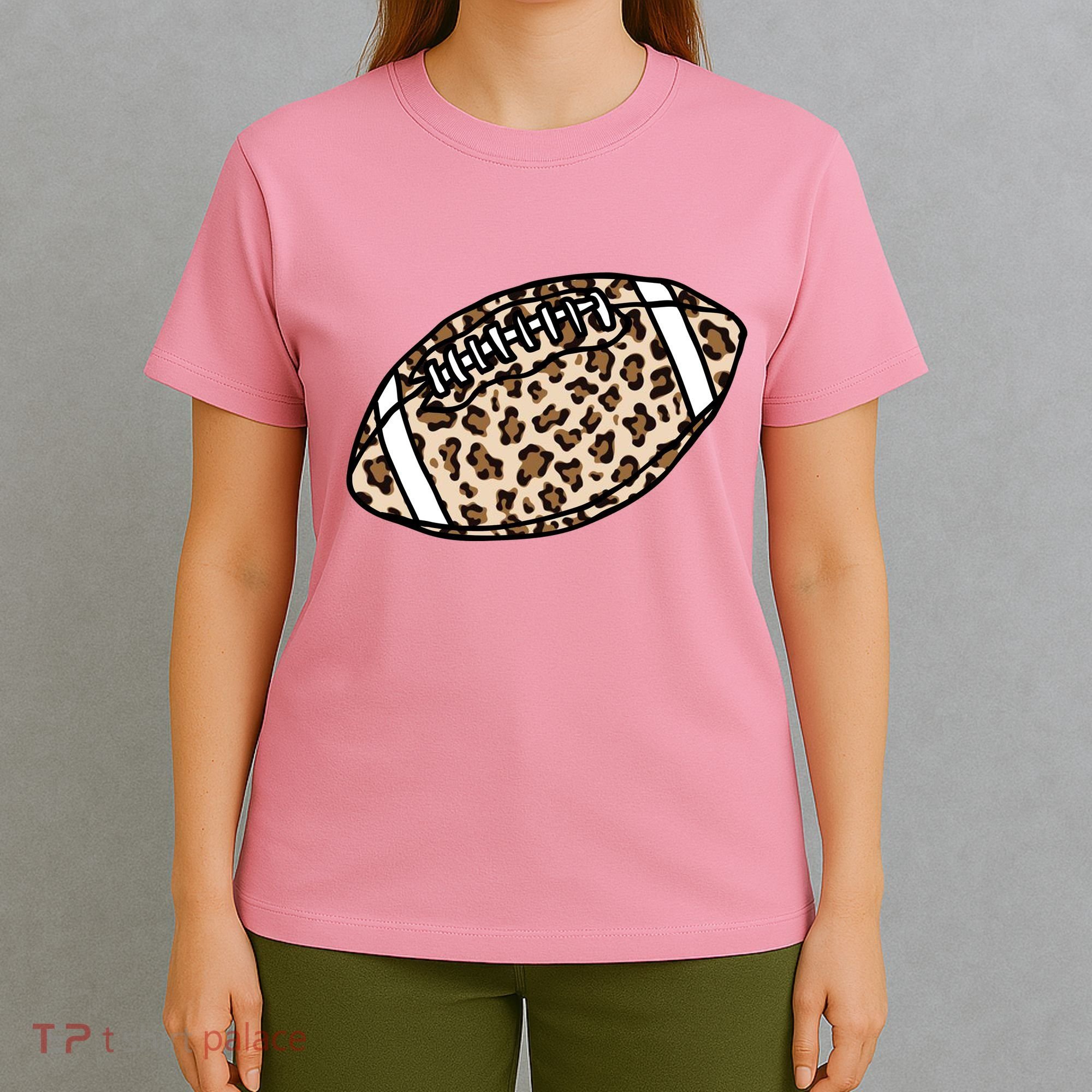 Leopard Football Cute Gift T-Shirt