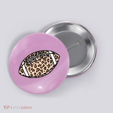 Leopard Football Cute Gift Button