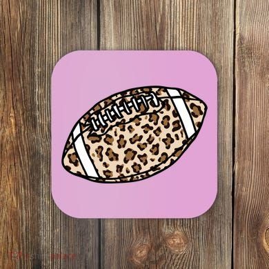Leopard Football Cute Gift Coaster