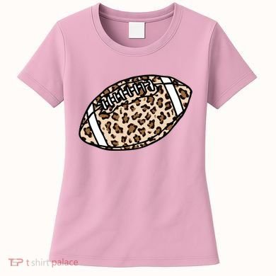 Leopard Football Cute Gift Women's T-Shirt