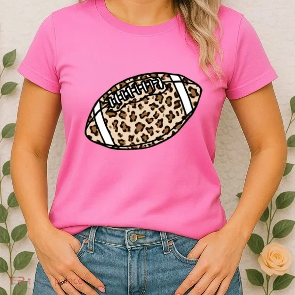 Leopard Football Cute Gift Women's T-Shirt
