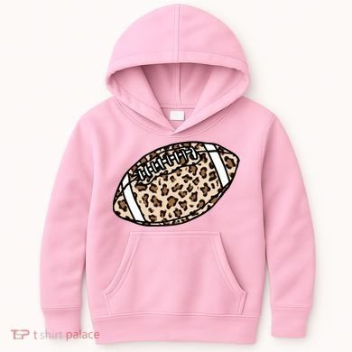 Leopard Football Cute Gift Kids Hoodie