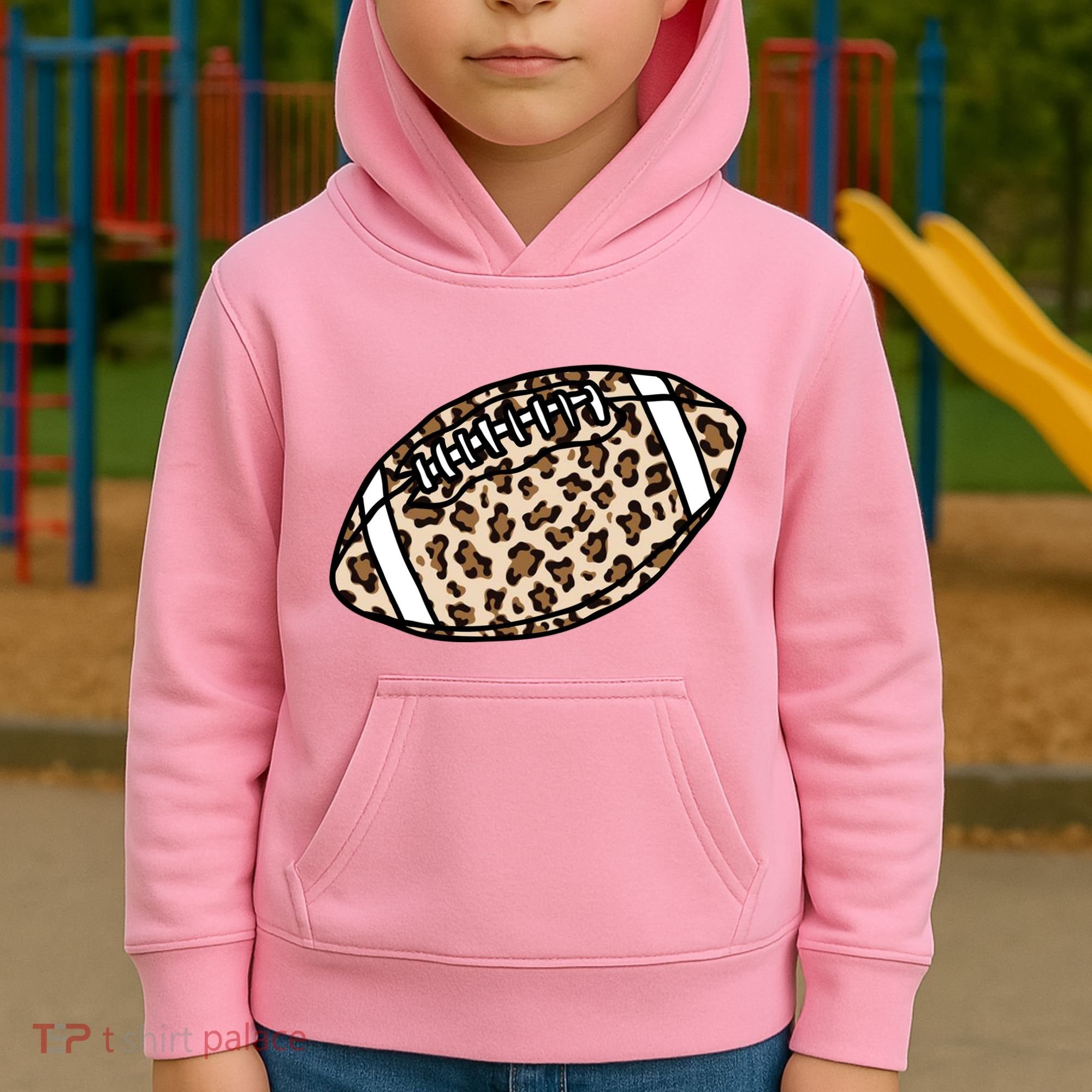 Leopard Football Cute Gift Kids Hoodie