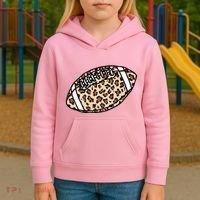 Leopard Football Cute Gift Kids Hoodie thumb 3