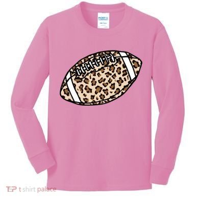 Leopard Football Cute Gift Kids Long Sleeve Shirt