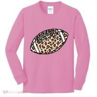 Leopard Football Cute Gift Kids Long Sleeve Shirt thumb 0