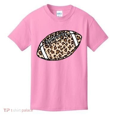 Leopard Football Cute Gift Kids T-Shirt