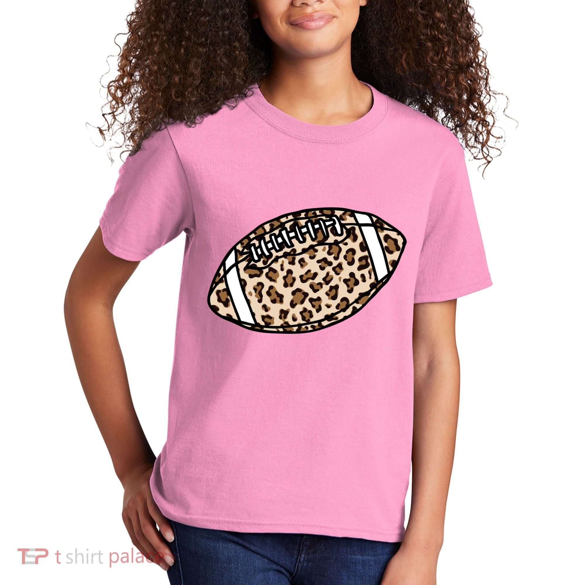 Leopard Football Cute Gift Kids T-Shirt