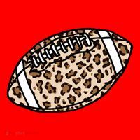 Leopard Football Cute Gift Santa Hat thumb 1