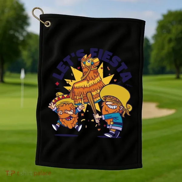 Let's Fiesta Celebration Golf Towel