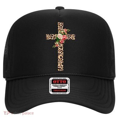 Leopard Flower Cross Hat